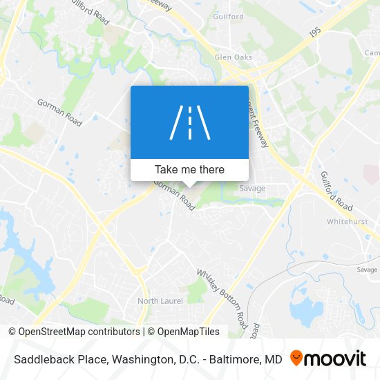 Mapa de Saddleback Place