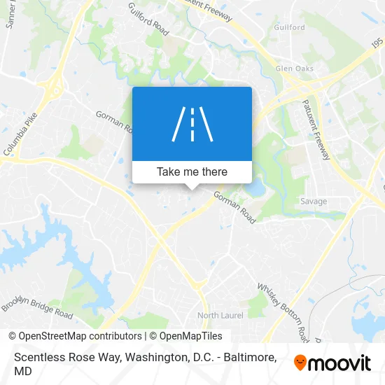 Scentless Rose Way map