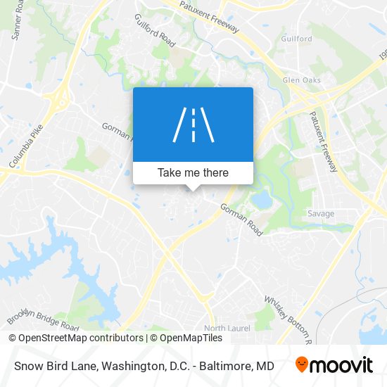 Mapa de Snow Bird Lane