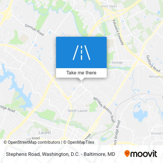 Stephens Road map