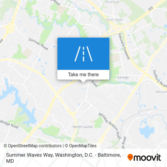 Summer Waves Way map