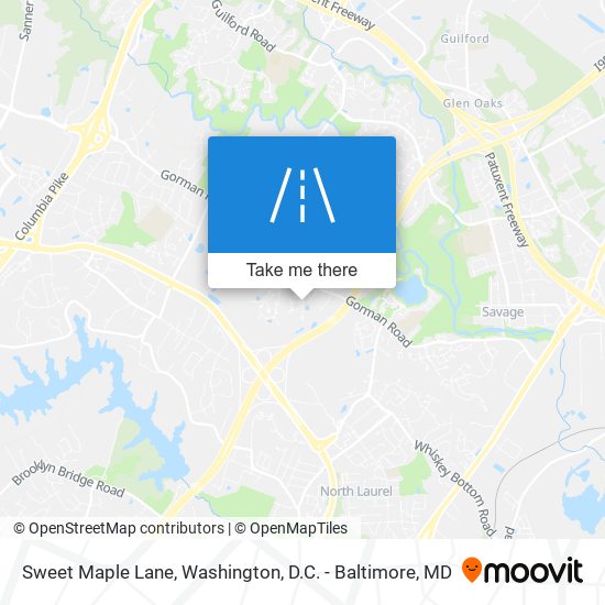 Mapa de Sweet Maple Lane
