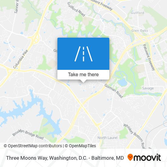 Three Moons Way map