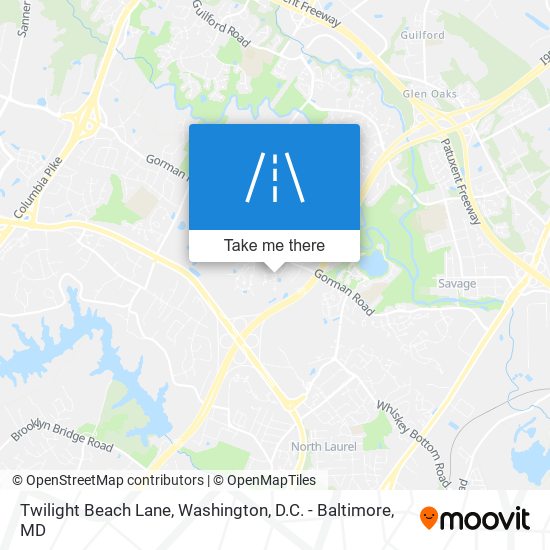 Twilight Beach Lane map