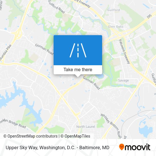 Upper Sky Way map