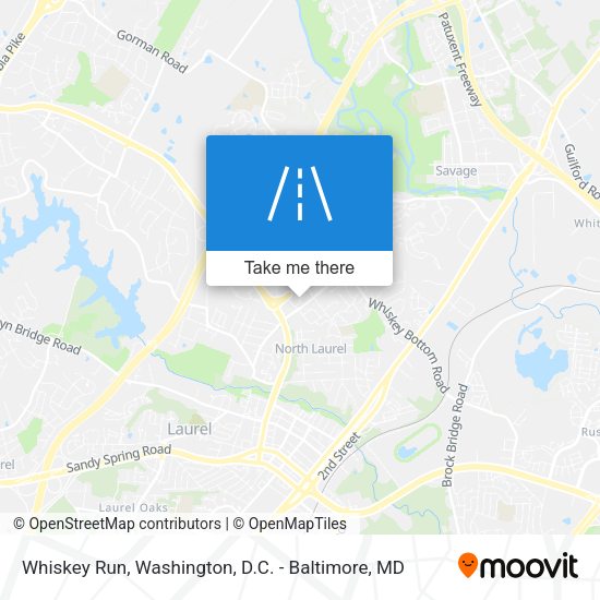 Whiskey Run map