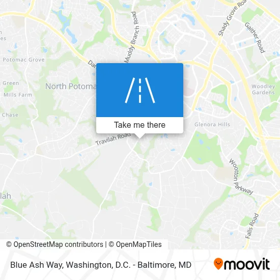 Blue Ash Way map