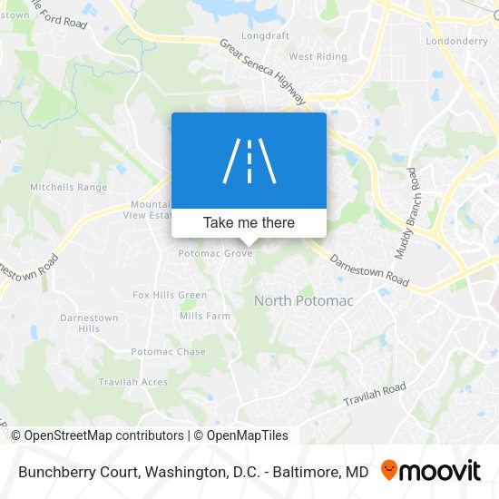 Bunchberry Court map