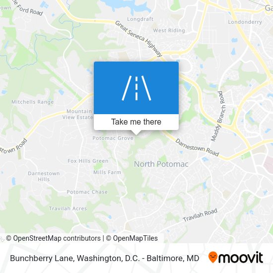 Bunchberry Lane map