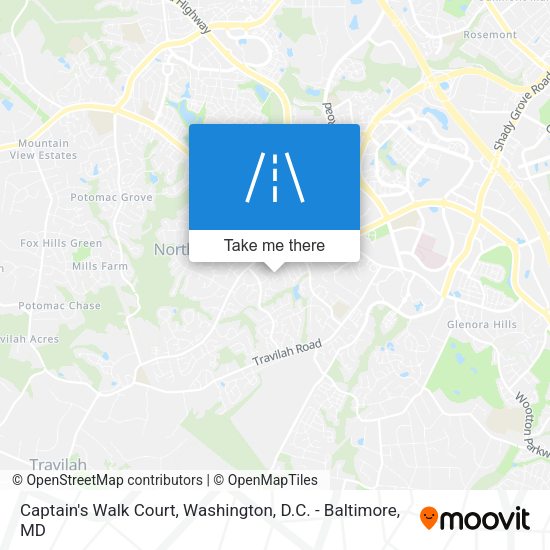 Captain's Walk Court map