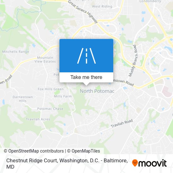 Mapa de Chestnut Ridge Court