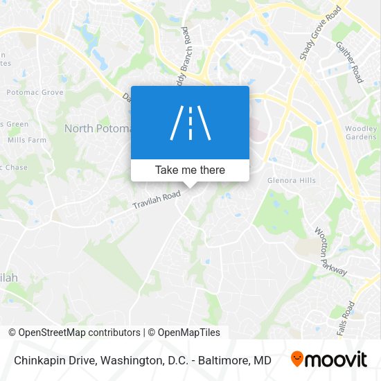 Chinkapin Drive map