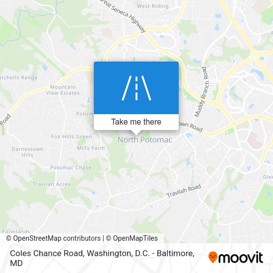 Coles Chance Road map