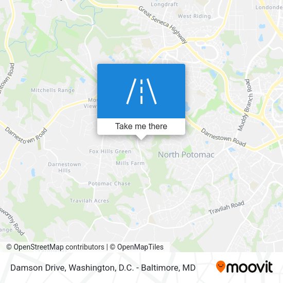 Damson Drive map