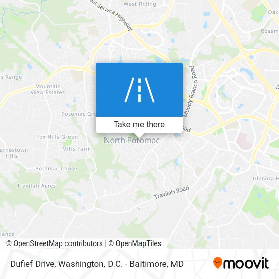 Dufief Drive map