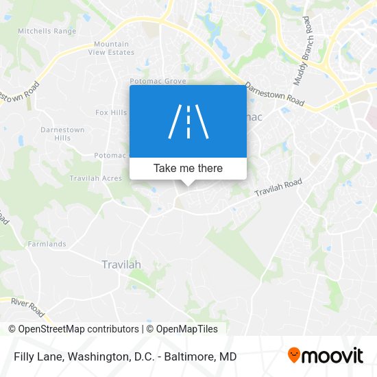 Mapa de Filly Lane