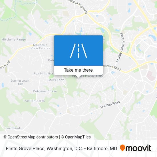 Flints Grove Place map