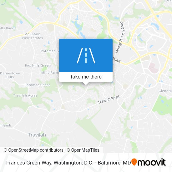 Frances Green Way map