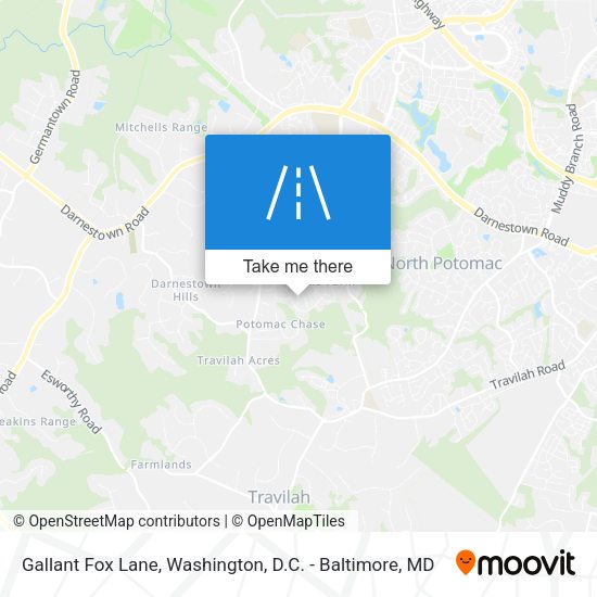 Gallant Fox Lane map