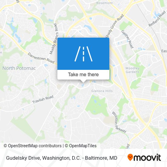 Mapa de Gudelsky Drive