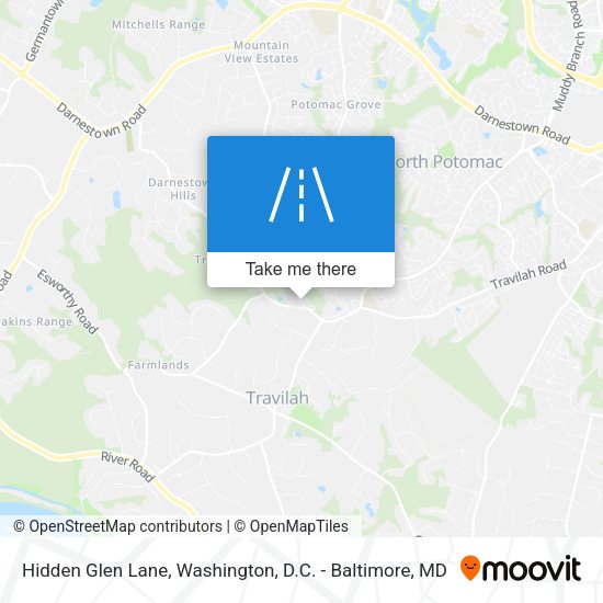 Hidden Glen Lane map