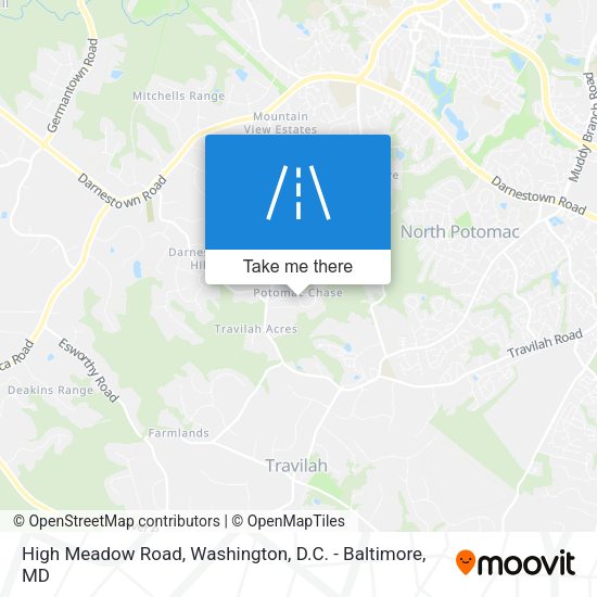 High Meadow Road map