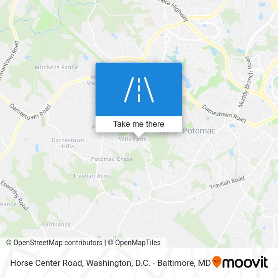 Horse Center Road map