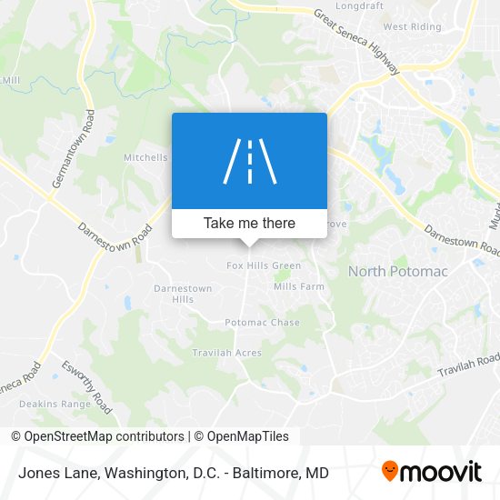 Jones Lane map