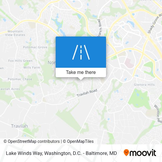Lake Winds Way map