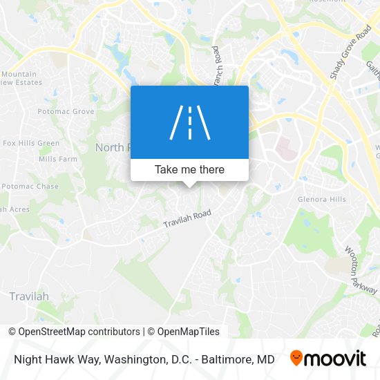 Mapa de Night Hawk Way