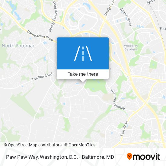 Paw Paw Way map