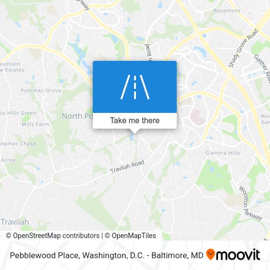 Pebblewood Place map