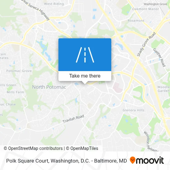 Polk Square Court map