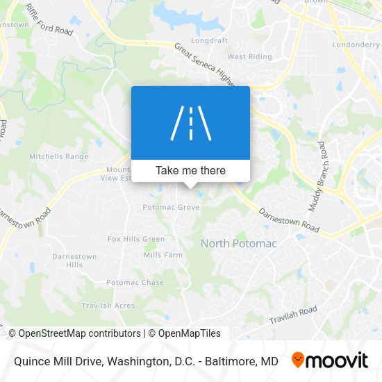 Quince Mill Drive map