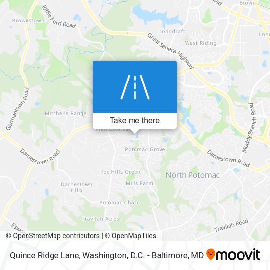 Quince Ridge Lane map