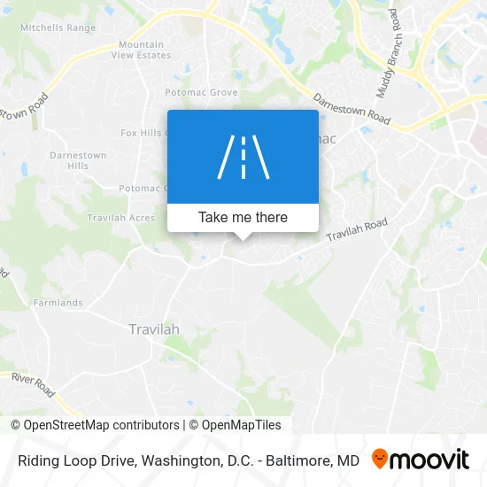 Riding Loop Drive map