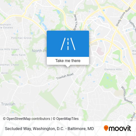 Secluded Way map