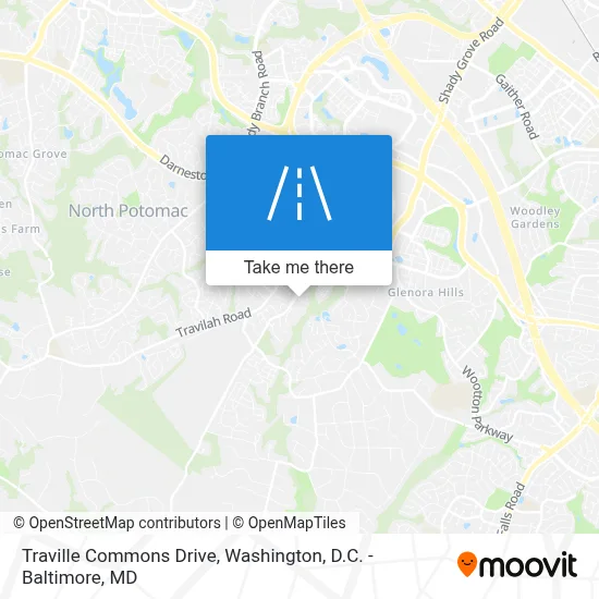 Traville Commons Drive map