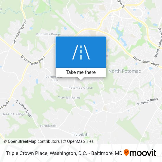 Triple Crown Place map