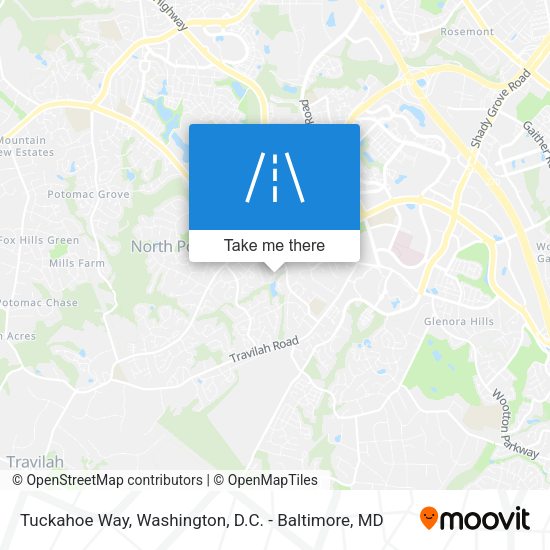 Tuckahoe Way map
