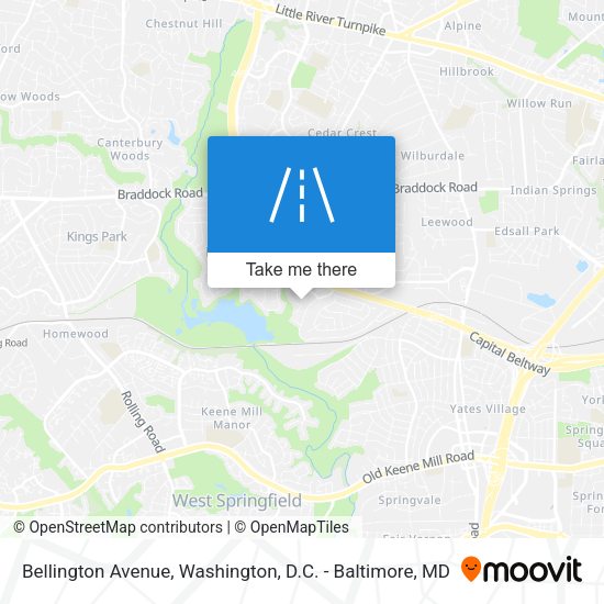 Bellington Avenue map