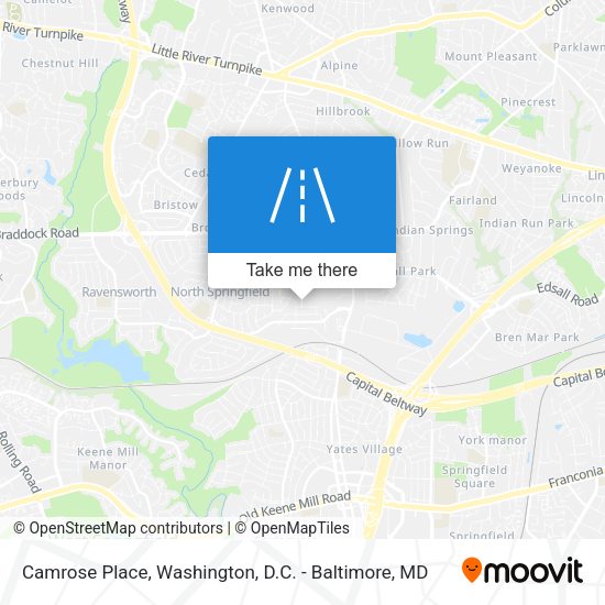 Camrose Place map