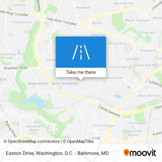 Mapa de Easton Drive
