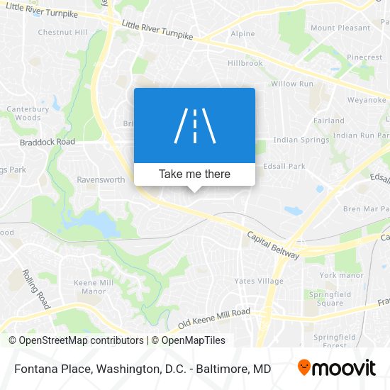 Fontana Place map