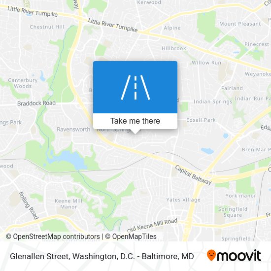 Glenallen Street map