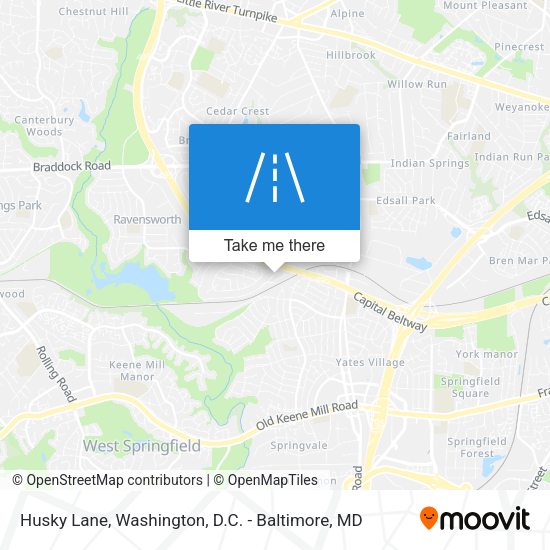 Husky Lane map