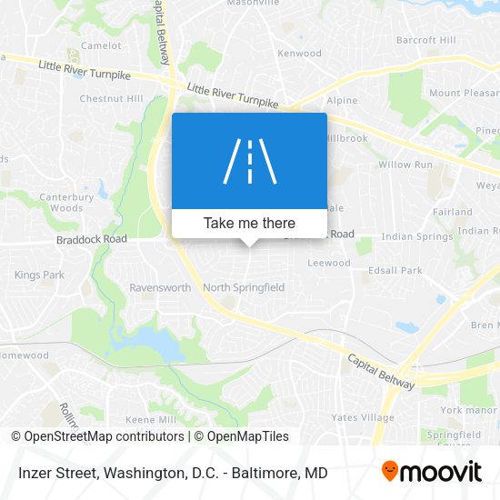 Inzer Street map