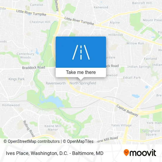 Ives Place map