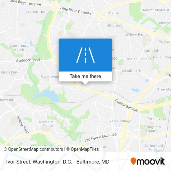 Ivor Street map
