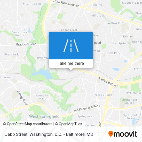 Jebb Street map